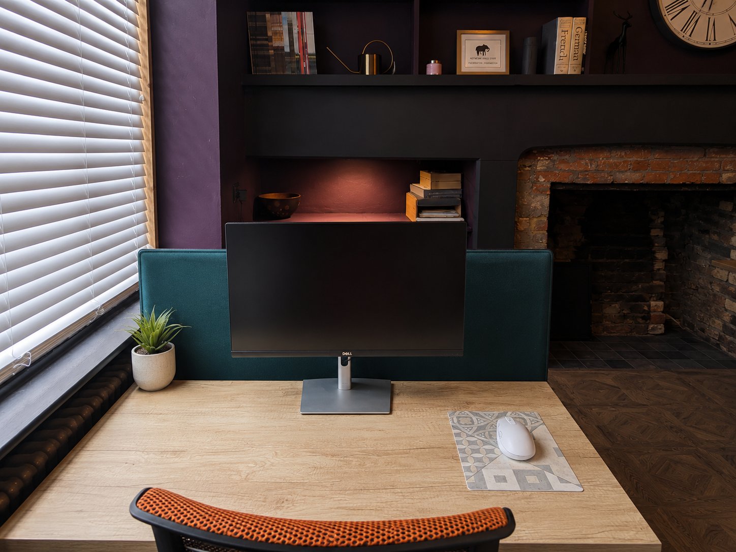 Desk by the window